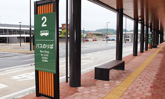 芦原温泉駅 西口交通広場